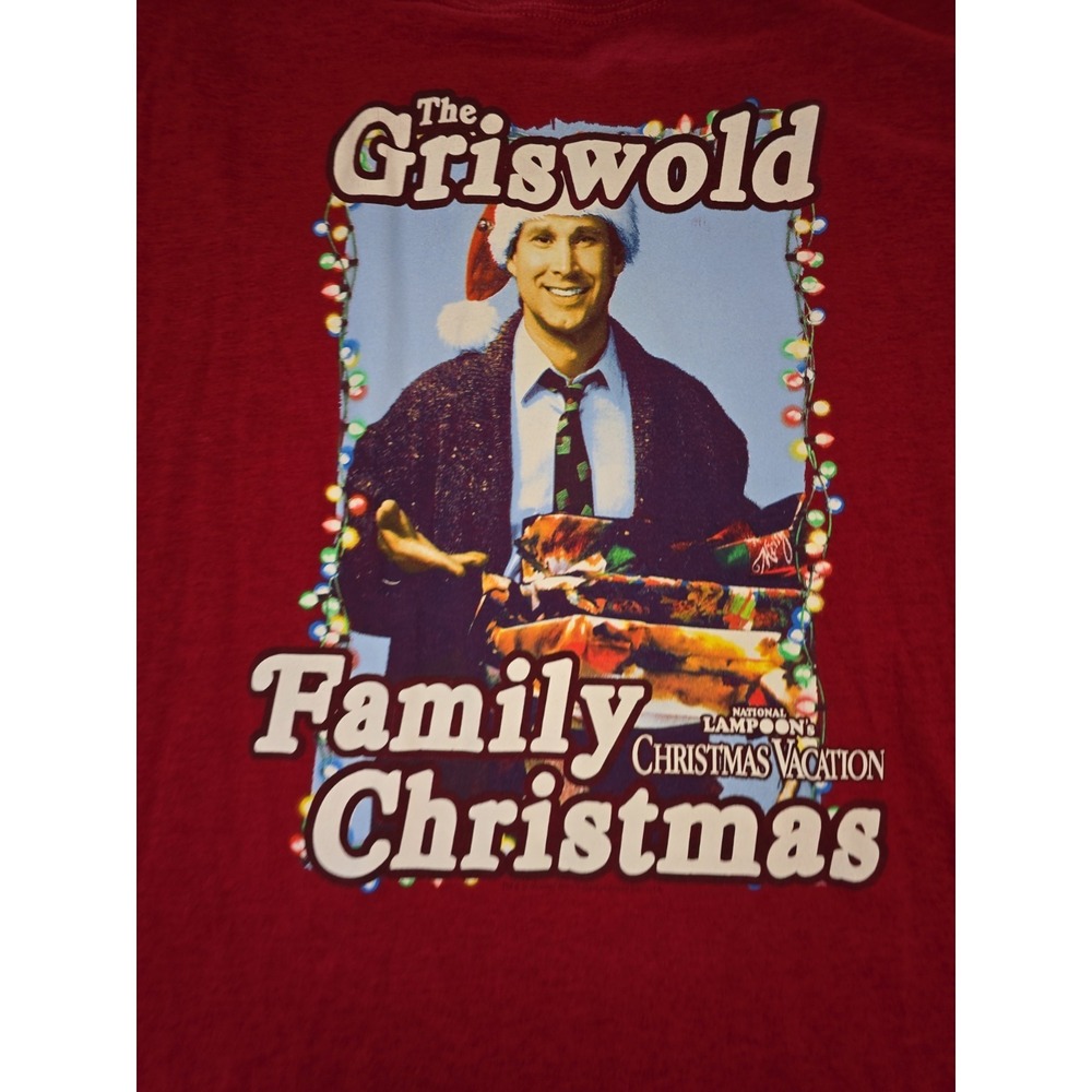 National Lampoon's Christmas Vacation Griswold 2xl Red Mens Shirt